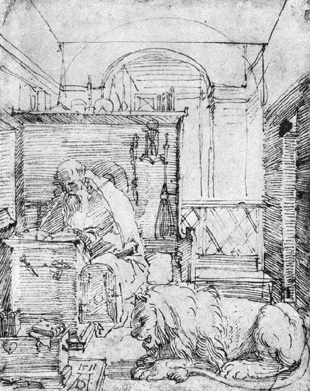 Albrecht Durer St Jerome in His Study Spain oil painting art